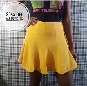 Yellow  micheal kors mini skirt